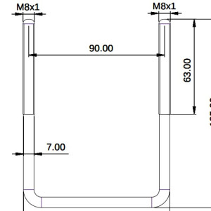 Long U-hooks for Farad roof...